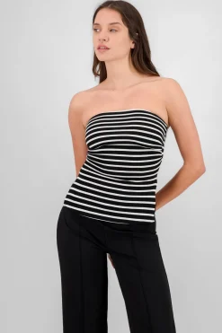 Top tubo abertura rayas