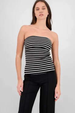 Top tubo abertura rayas