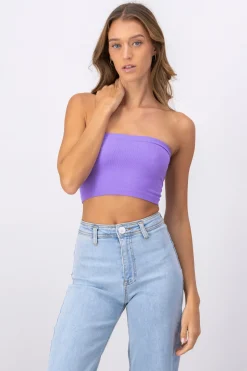 Top Tubo Elástico Acanalado