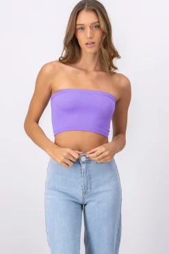 Top Tubo Elástico Acanalado