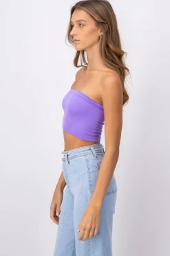 Top Tubo Elástico Acanalado