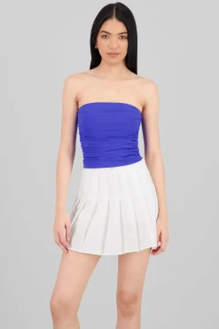 Top Tubo Strapless Drapeado