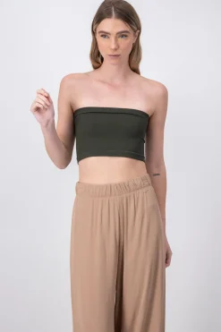 Top Tubo Strapless Rib