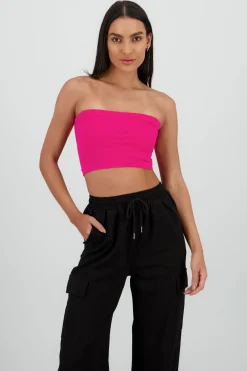 Top Tubo Strapless Rib