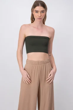 Top Tubo Strapless Rib