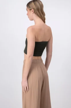 Top Tubo Strapless Rib