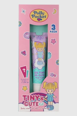 Tripack crema gel glitter y balsamo polly pocket