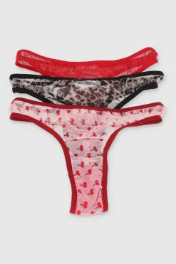 Tripack tangas estampadas