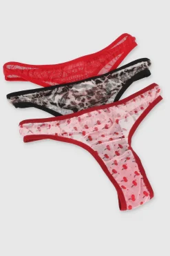 Tripack tangas estampadas