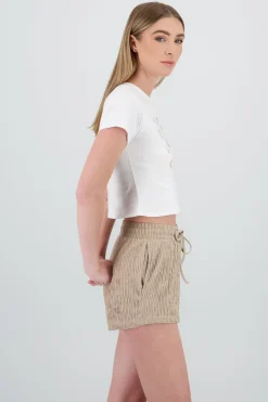 T-shirt manga corta estampado de conchas