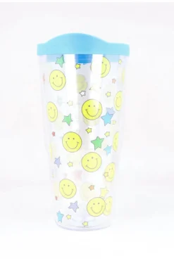 Vaso estampado carita feliz