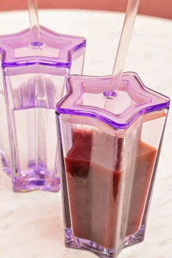 Vaso estrella popote