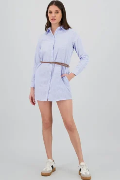 Vestido camisero detalle cinturon