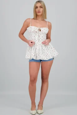 Vestido con falda burbuja