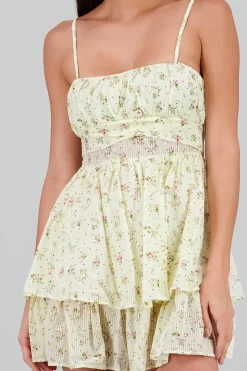 Vestido con tirantes textura