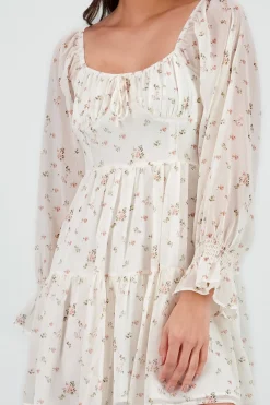 Vestido mangas abullonadas