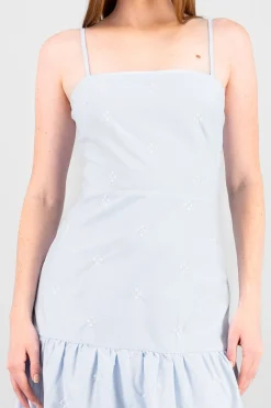 Vestido maxi detalle embordado