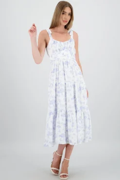 Vestido maxi estampado naturaleza