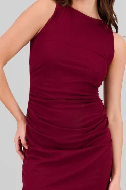 Vestido maxi mesh olan