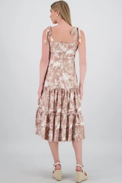 Vestido maxi olan detalle tirantes