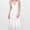 Vestido Maxi Textura Bordado