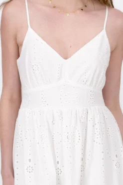 Vestido Maxi Textura Bordado