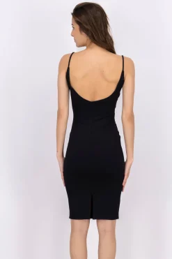 Vestido midi bodycon espalda escotada