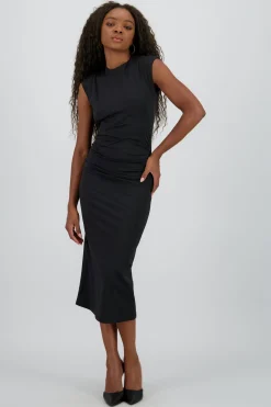 Vestido midi escote espalda