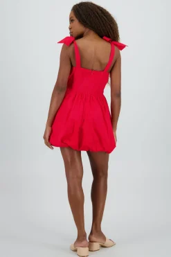 Vestido mini bubble tirante moño Hypsters