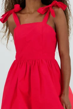 Vestido mini bubble tirante moño Hypsters