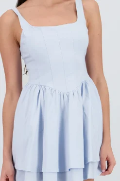 Vestido mini efecto globo