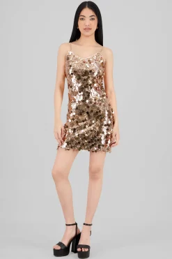 Vestido mini lentejuelas