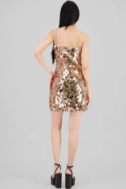 Vestido mini lentejuelas