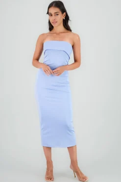 Vestido off shoulder flap