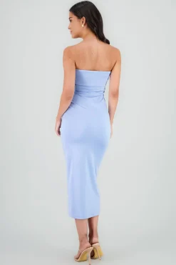 Vestido off shoulder flap