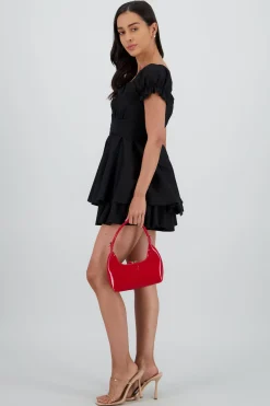 Vestido olanes manga corta