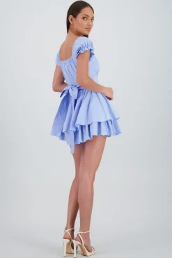 Vestido olanes manga corta