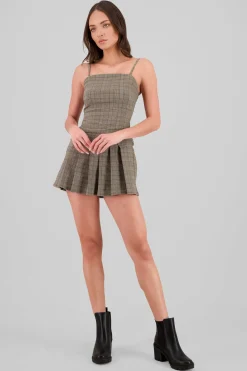 Vestido tableado cuadros