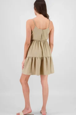 Vestido tirantes mini detalle olanes